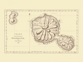Fiche 02- Carte de l'île de OTAHEITE